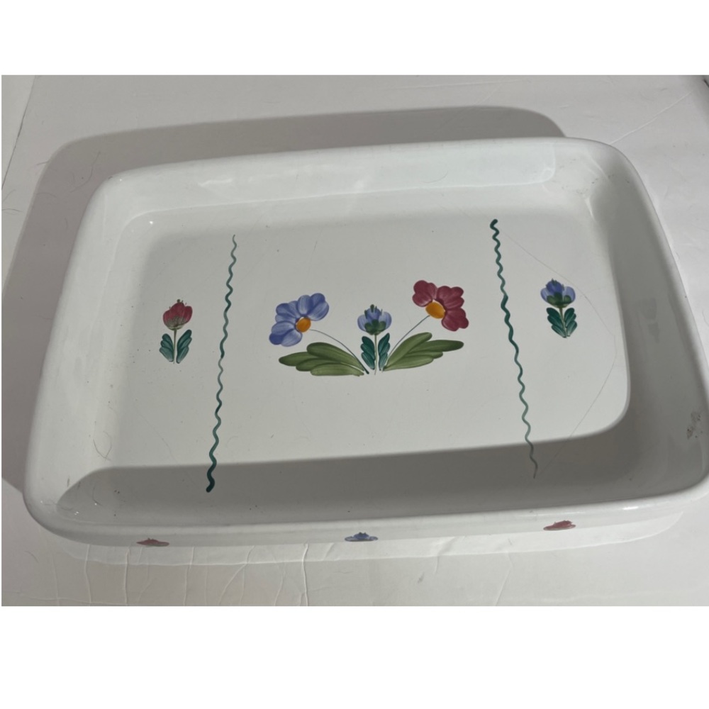Herend Village Pottery (Hungary) Rate 13.5 x 9.5 serving dish (Newport Pattern)